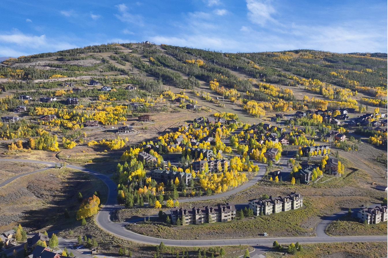 Granby Ranch community aerial in fall